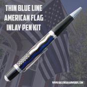 Thin Blue Line American Flag
