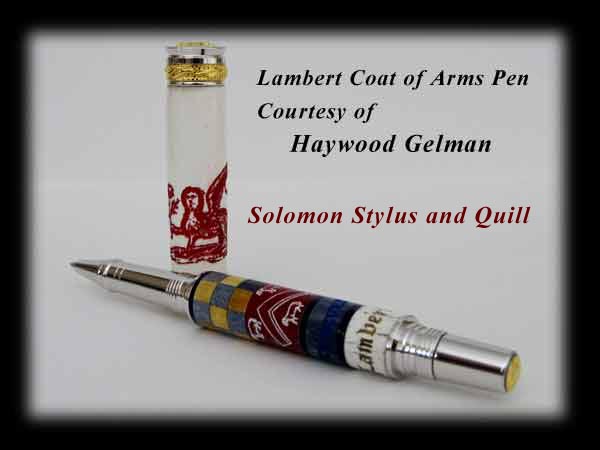Lambert Coat of Arms Pen