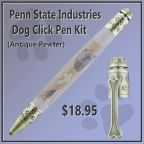 PSI Dog Click Pen Kit-Antique Pewter
