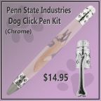 PSI Dog Click Pen Kit-Chrome